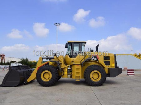 china 6.5Ton Garden Tractor Wheel Loader FL968H For Earthmoving With Snow Plow on Hot Sale