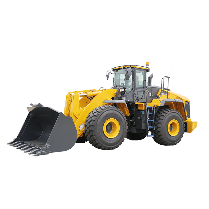 High performance 870HE mini dumper loader 24 ton wheel loader with snow plow blade attachment