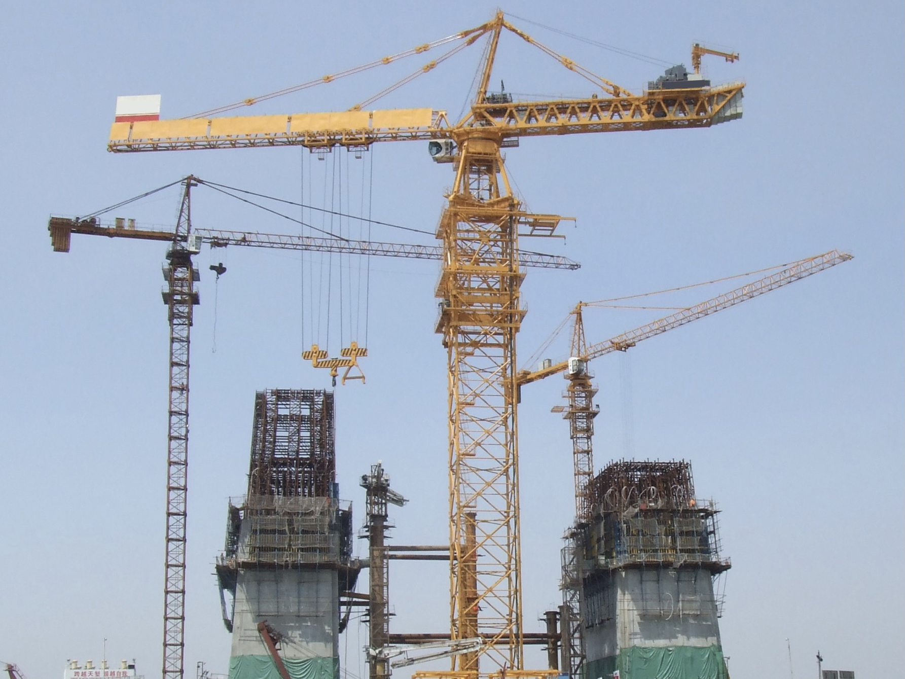 factory price 240ton lifting load tower crane D5200-240 for sale