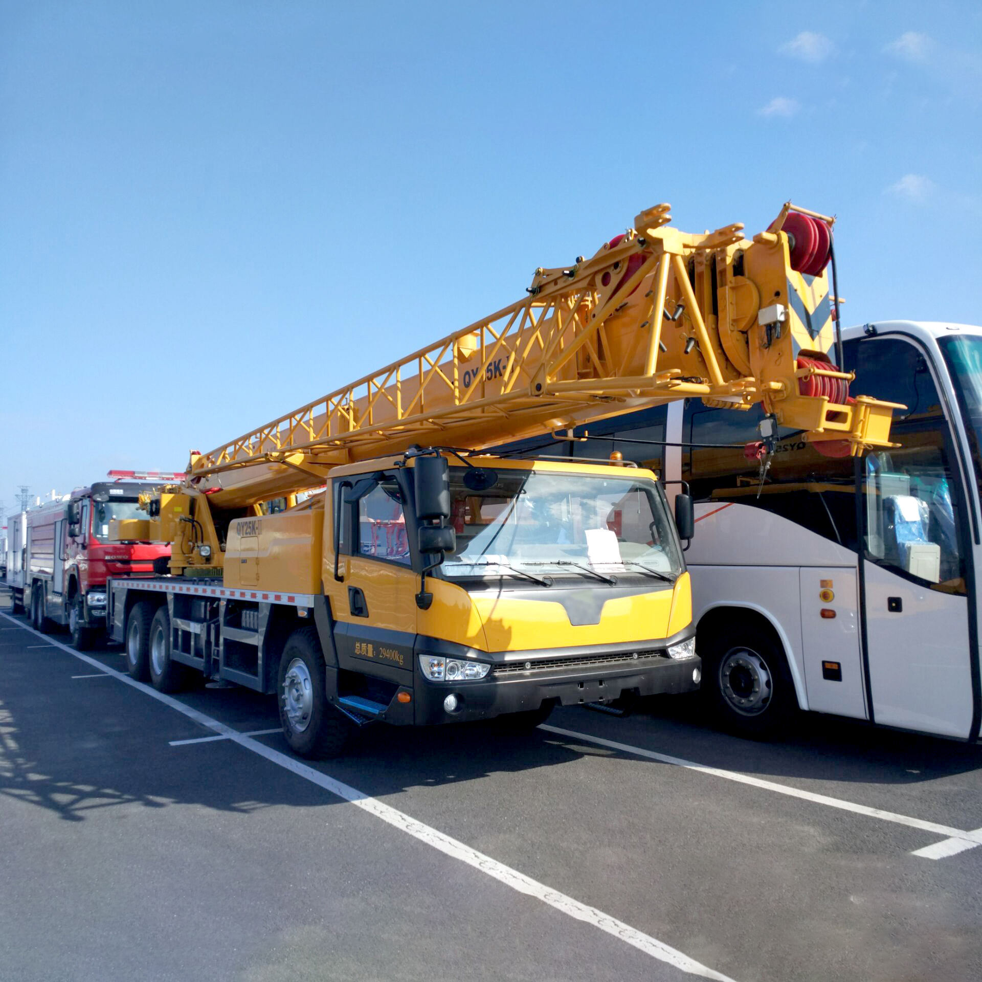 Top Brand 25 Tons Hydraulic Boom Mobile Truck Crane 25 ton Truck Cranes QY25K-II With Spare Parts On Sale