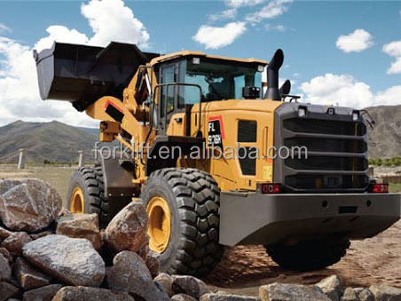 china 6.5Ton Garden Tractor Wheel Loader FL968H For Earthmoving With Snow Plow on Hot Sale