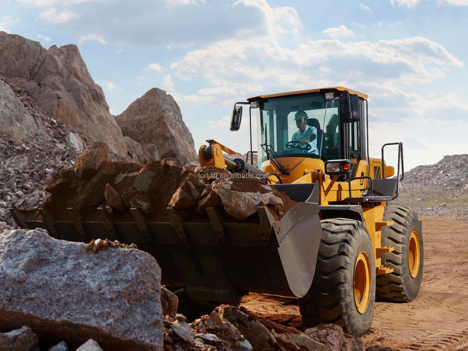 2024 CRUKING Wheel Loader FL955H 5ton mini with backhoe loader for construction on Hot Sale