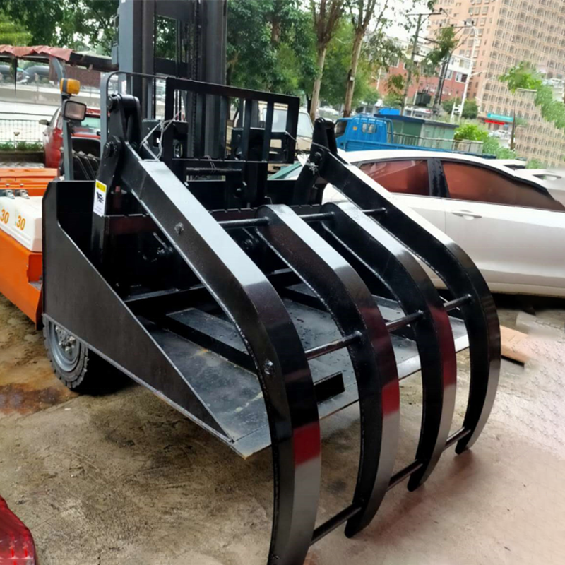 Tractor Forklift pusher attachment electric forklift with clamp supplier paper roll clamp bale drum clamps