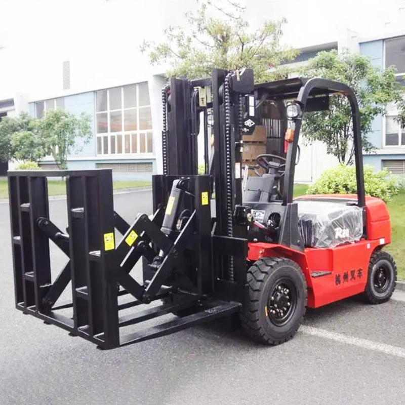 Tractor Forklift pusher attachment electric forklift with clamp supplier paper roll clamp bale drum clamps