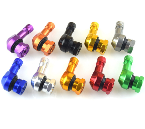 Motorcycle Tyre Valve Cap  Tpms  Tire Valves Aluminum Body Brass Core