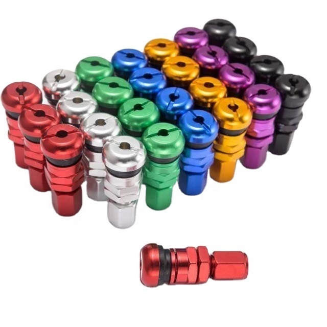 RAYS TIRE VALVE ALUMINUM CAR TUBELESS WHEEL TIRE VALVE STEM WITH DUST CAPS WHEELS