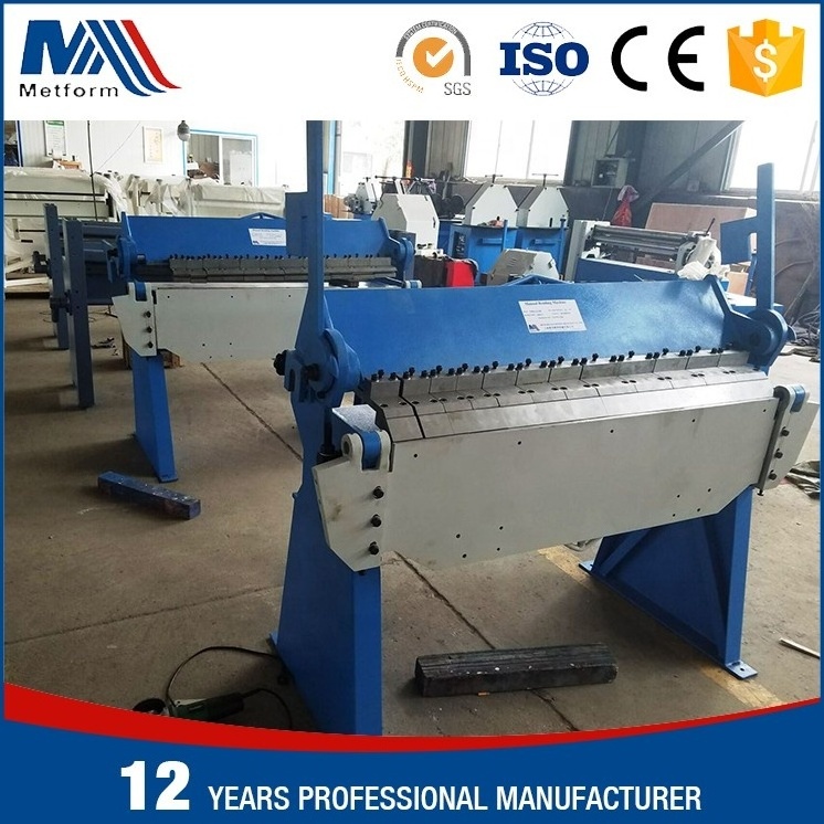 Heavy Manual metal sheet bender segment finger folding machine pan box brake with best price