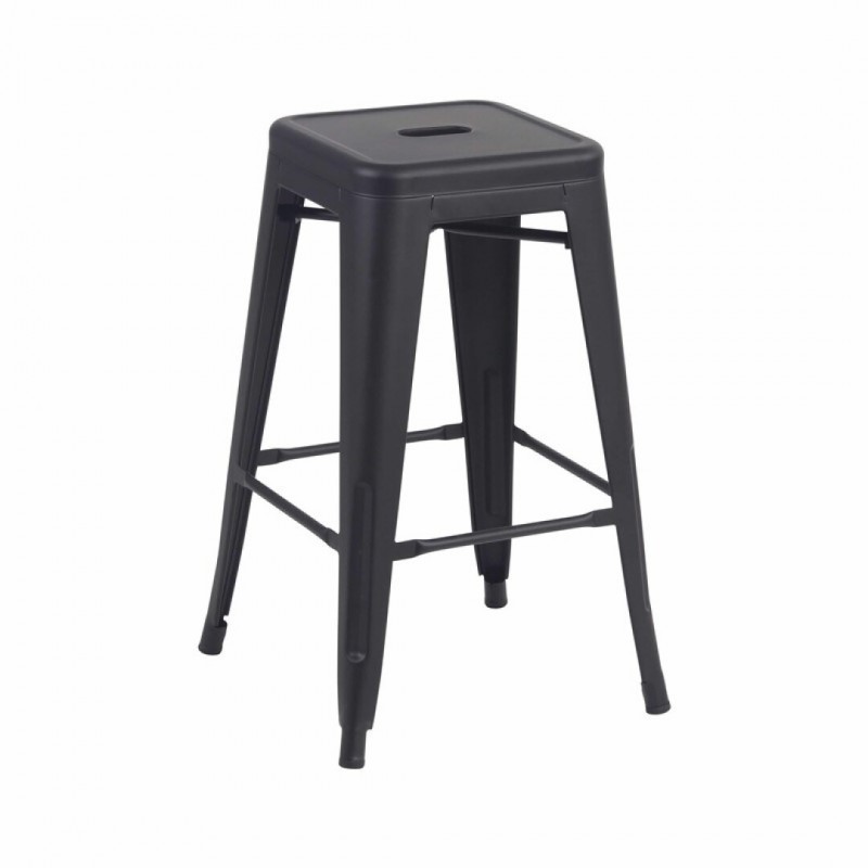 durable colorful metal tabouret de stackable furniture industrial black cafe bar stool black for restaurant dining coffee table