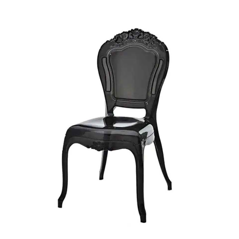 Wholesale Cheap Price Outdoor PC Plastic Chair Plastic High Back Plastic Throne Hotel Chair