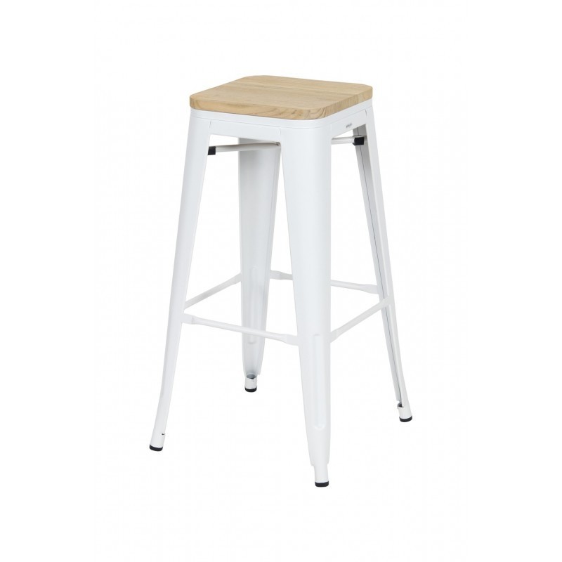 modern wood seat metal stool chair stackable color industrial furniture bar stools on sale