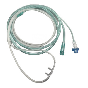 Best price Medical Consumables Nasal Cannula with CO2/O2 Samoling tube, 2.1m, Standard or Soft tip, Adult with filter