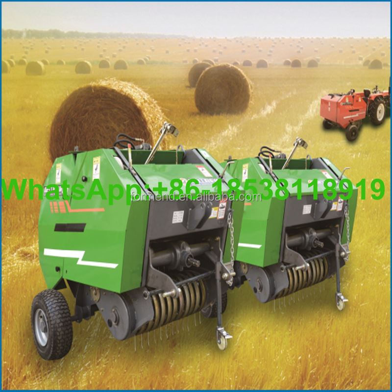 Mini round hay baler machine/hay baler for sale