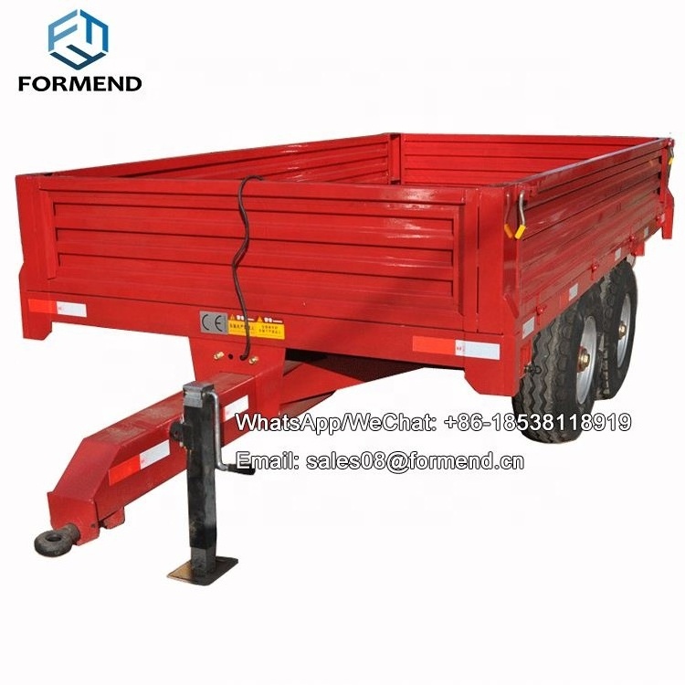 Small ATV farm hydraulic 6 ton hook lift tipper dump trailer