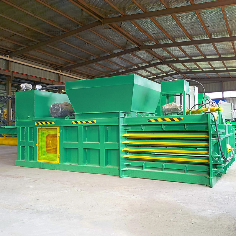 2024 Horizontal Baler Waste Cardboard Paper Press Baler Hydraulic Baling Baler Machine