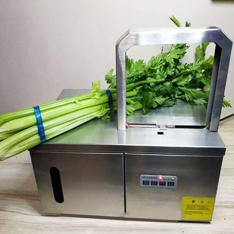 Vegetable machine Desktop small objects strapping small vegetable banding machine