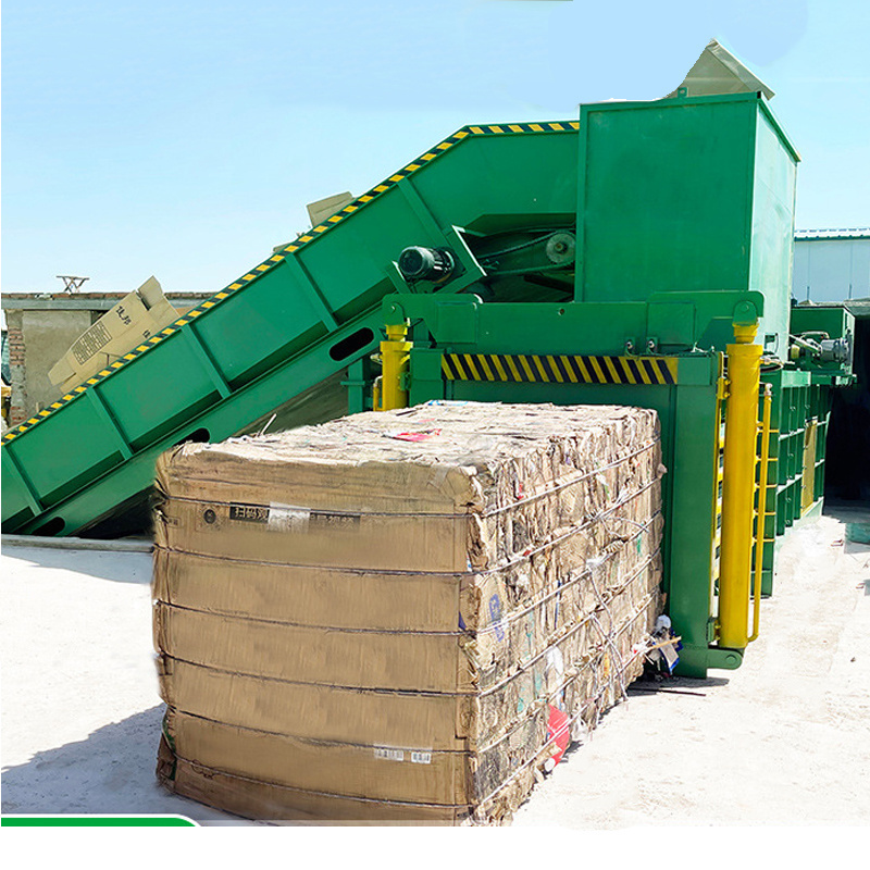 Automatic horizontal balers for waste paper/cardboard hydraulic baler machine/horizontal baling press machine