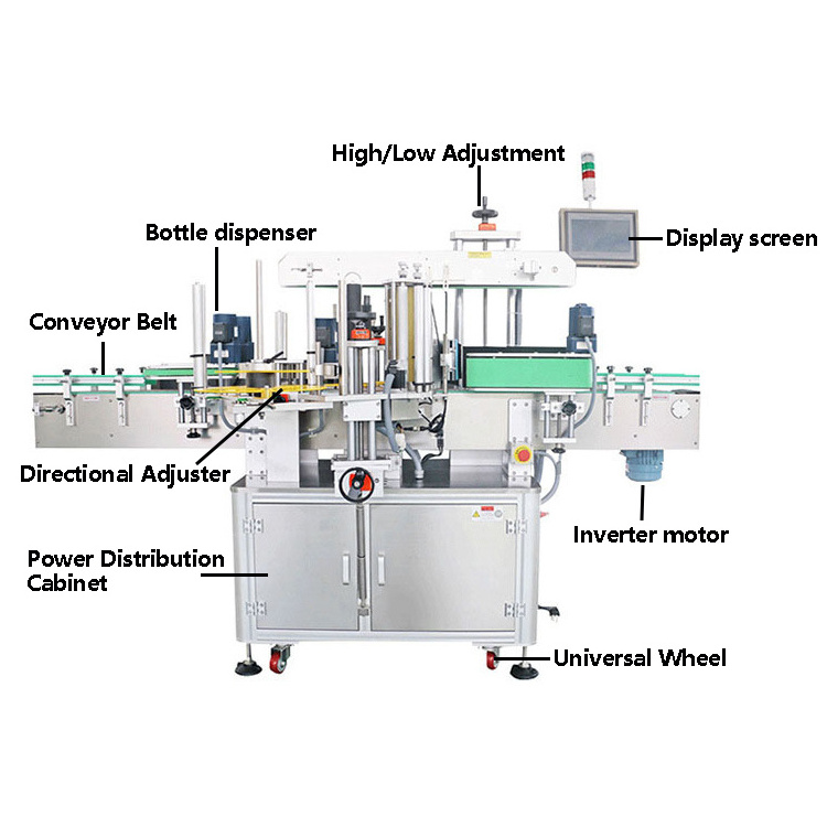 Automatic Vat Labeling Machine Stable and Reliable Double-sided Labeling Machine