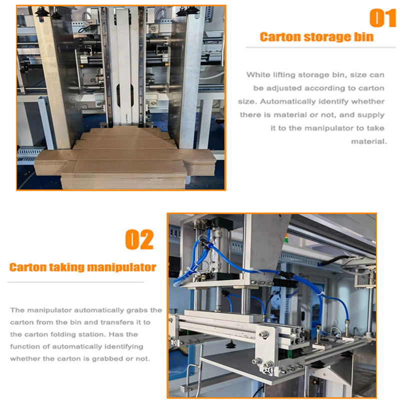 Box Folding Machine Carton Erector for Airplane Box Automatic Forming Machine