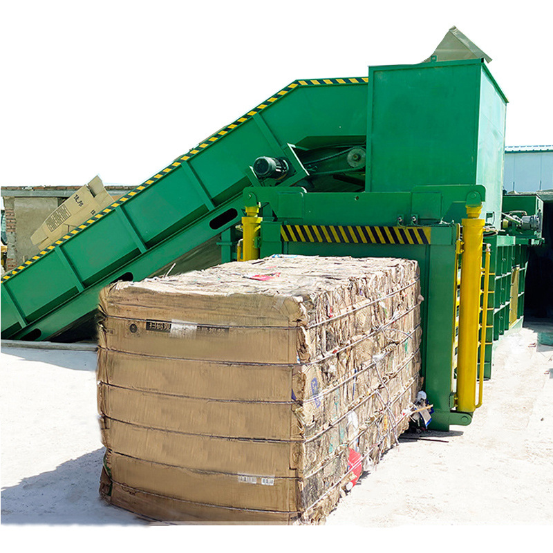 Former Waste Plastic Cardboard Paper Boxes Small Scrap Hydraulic Baling Baler Machine