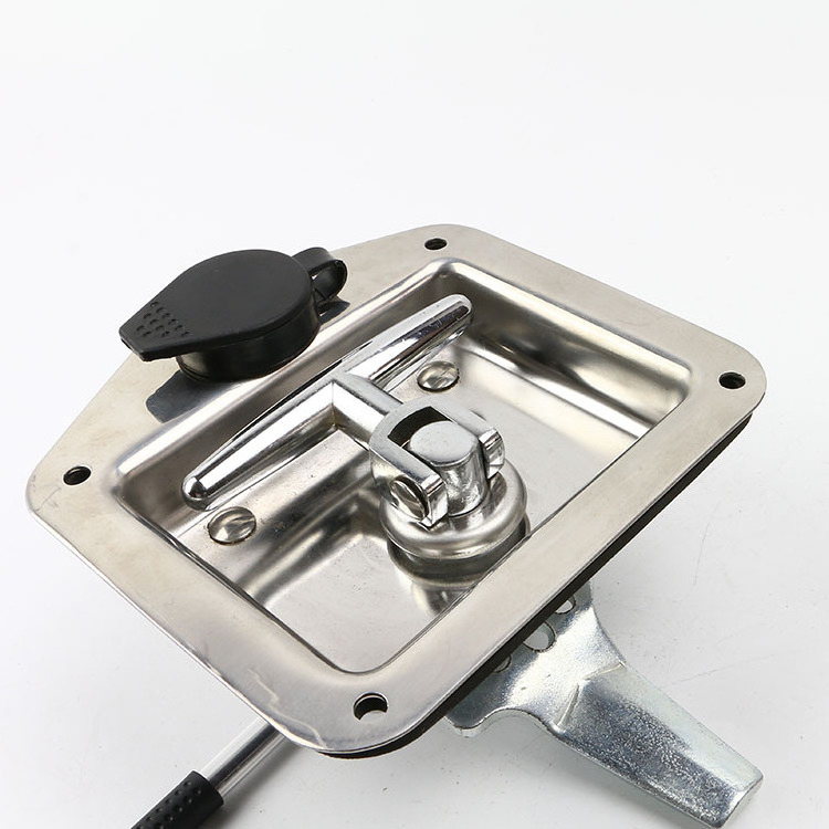 Stainless Steel Trailer Folding T Compression Handle Paddle Panel Latch Rv Truck Toolbox Lock For Ute Drawer