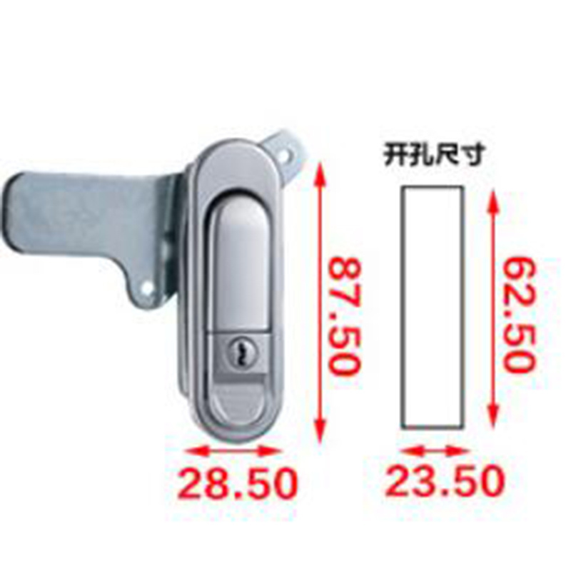 Concealed Butt-joint Switchboard Cabinet Electric Panel Door Locks Handles Fastening Latches For Generators