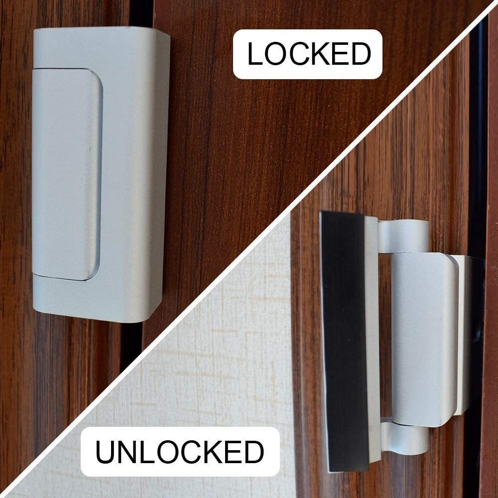 Home Security Door Lock Childproof Door Reinforcement Lock Defender With 3