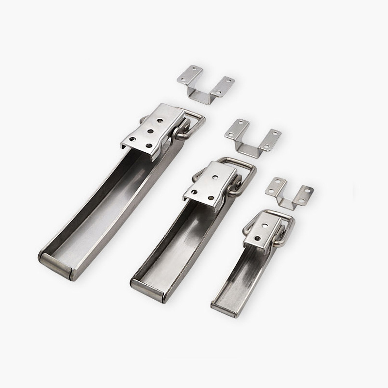 Stainless Steel Door Handle Lock Spring Loaded Pull Handle Latch For Oven Refrigerator Freezer Storage Accessories