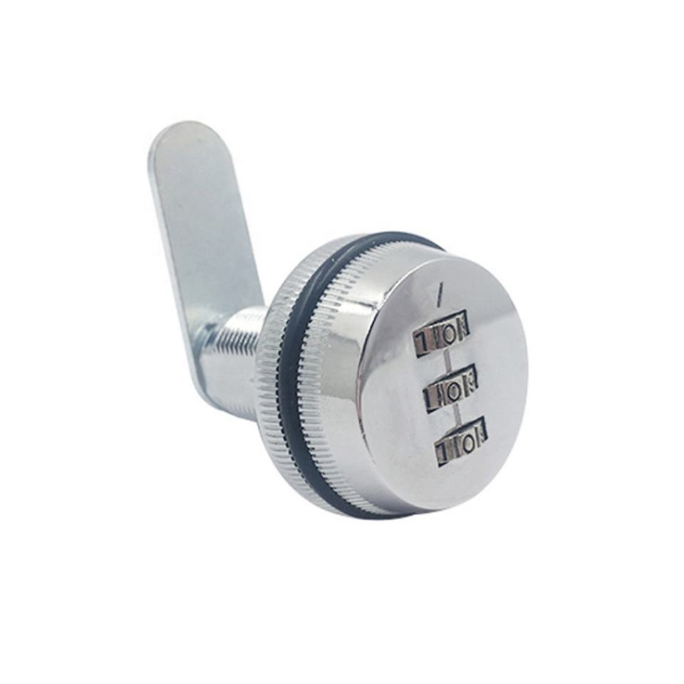 Zinc Alloy Furniture Cabinet Combination Cam Lock 3 Digit Small Mechanical Code Password Lock Mechanical Closet Lock