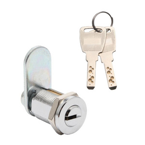 19mm  Vending Atm Machine Lock Cylinder Dimple Key Cam Lock With Flat Key For Metal Cabinet