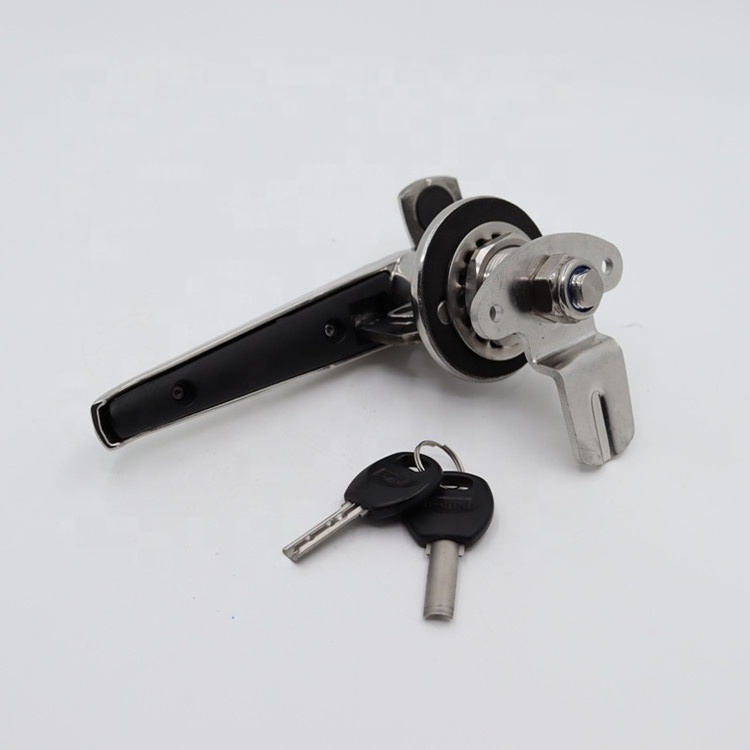 stainless steel L handle lock  waterproof quarter turn cam latch with padlock Industrial Cabinet Handle Lock