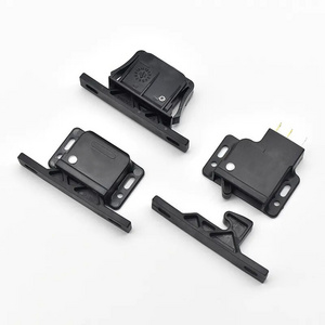 Black Push-to-close Lock Grabber Holder RV camper Trailer boat cabinet door drawer latch