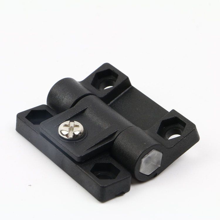 black plastic  Nylon Adjustable Torque Small Cabinet Hinges Mini damping Hinge For Furniture