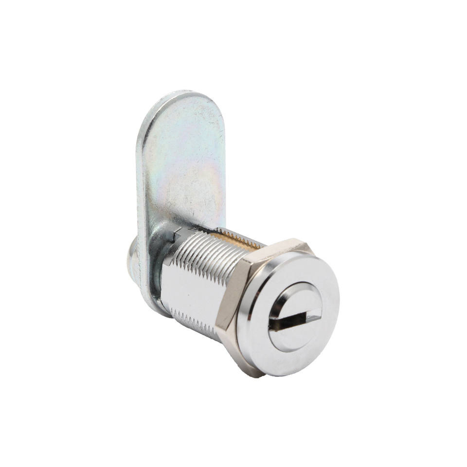 19mm  Vending Atm Machine Lock Cylinder Dimple Key Cam Lock With Flat Key For Metal Cabinet