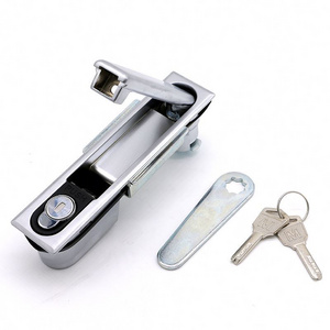 link- Metal Button Industry Door Cabinet Lock Swing Handle Latches Lock Electrical Panel Lock With Key