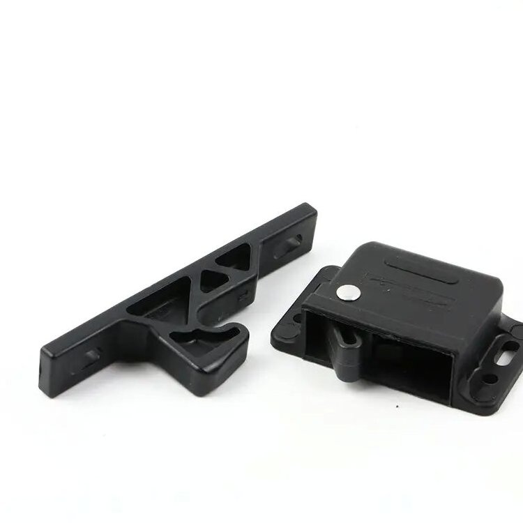 Black Push-to-close Lock Grabber Holder RV camper Trailer boat cabinet door drawer latch