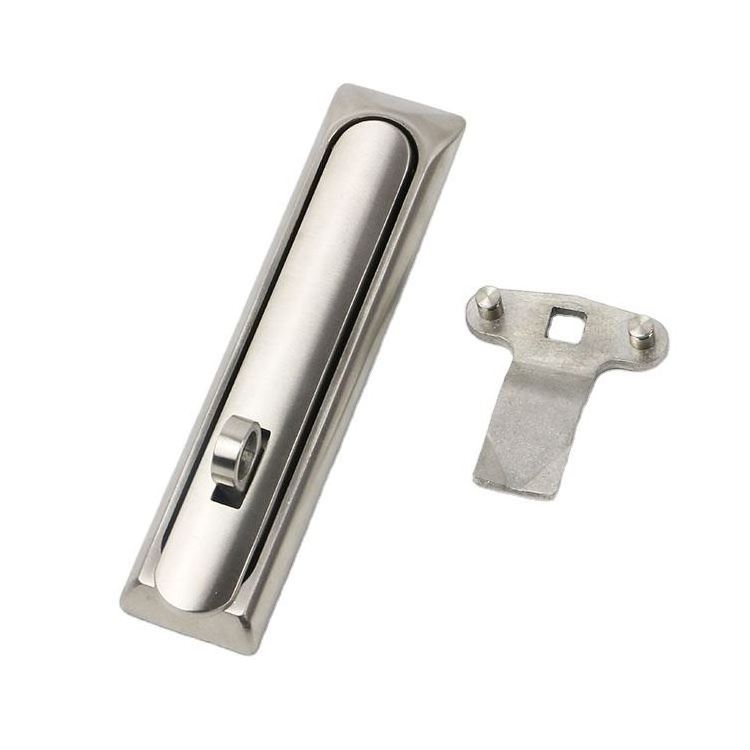 link- sus Thin Flat Swing Door Handle Lock,Polishing Transformer Box Distribution Control Cabinet with the padlock