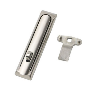 link- sus Thin Flat Swing Door Handle Lock,Polishing Transformer Box Distribution Control Cabinet with the padlock