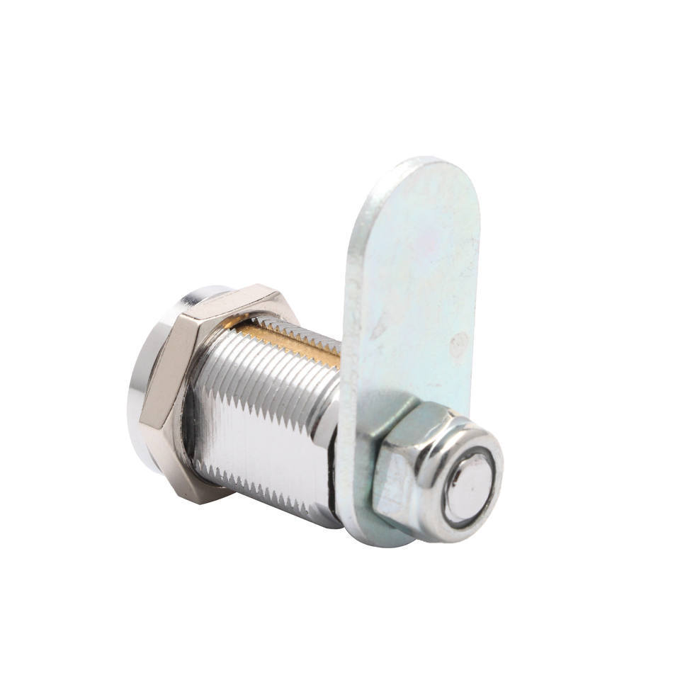 19mm  Vending Atm Machine Lock Cylinder Dimple Key Cam Lock With Flat Key For Metal Cabinet