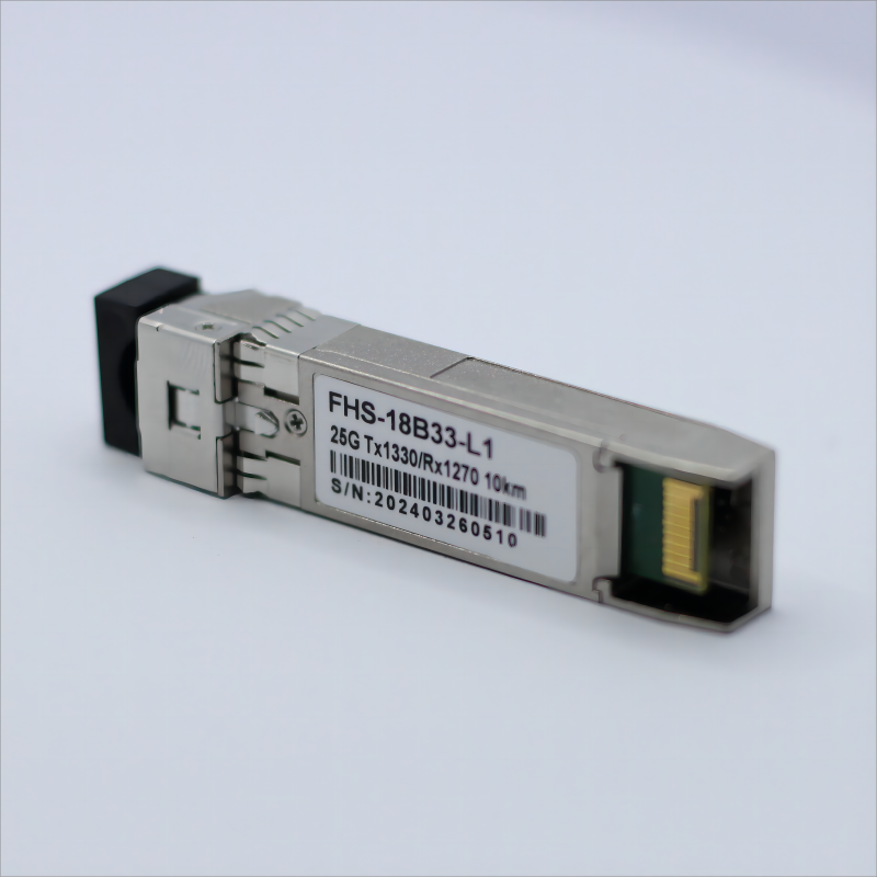 SFP28 25GBASE-D 1330nm-TX/1270nm-RX 10km DOM Simplex LC/UPC SMF Optical Transceiver Module