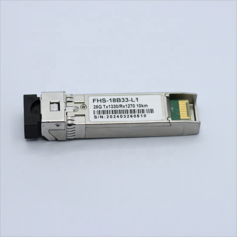 SFP28 25GBASE-D 1330nm-TX/1270nm-RX 10km DOM Simplex LC/UPC SMF Optical Transceiver Module