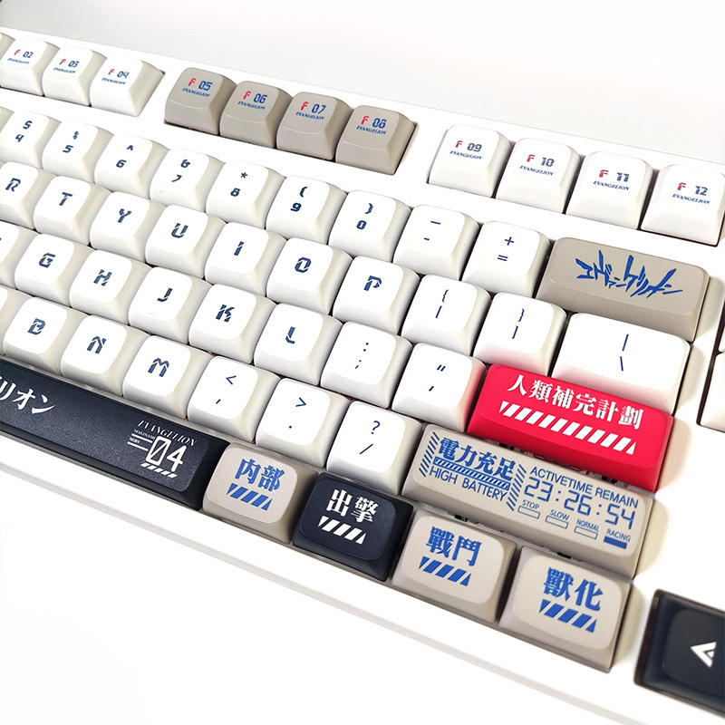 Full Keys Dye Sublimation PBT Custom Keycaps with Key Puller for Cherry Gateron MX Switches Mechanical Gaming Keyboard