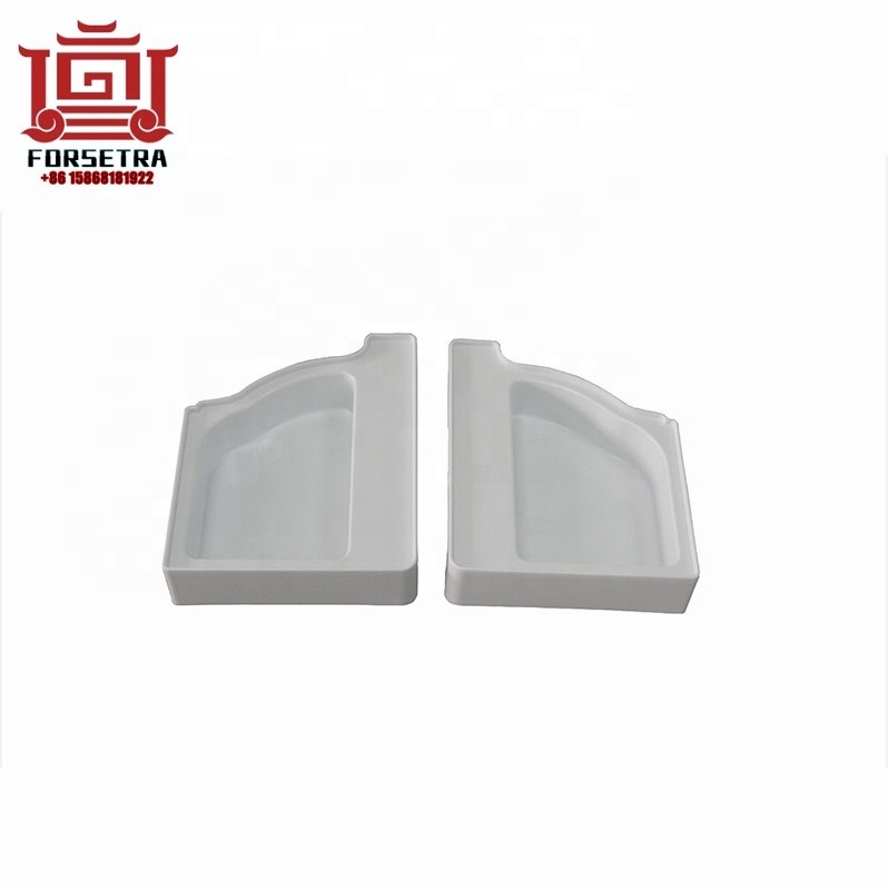 5.2 inch Forsetra PVC Square Rain Gutter Fitting  Left Right End Caps