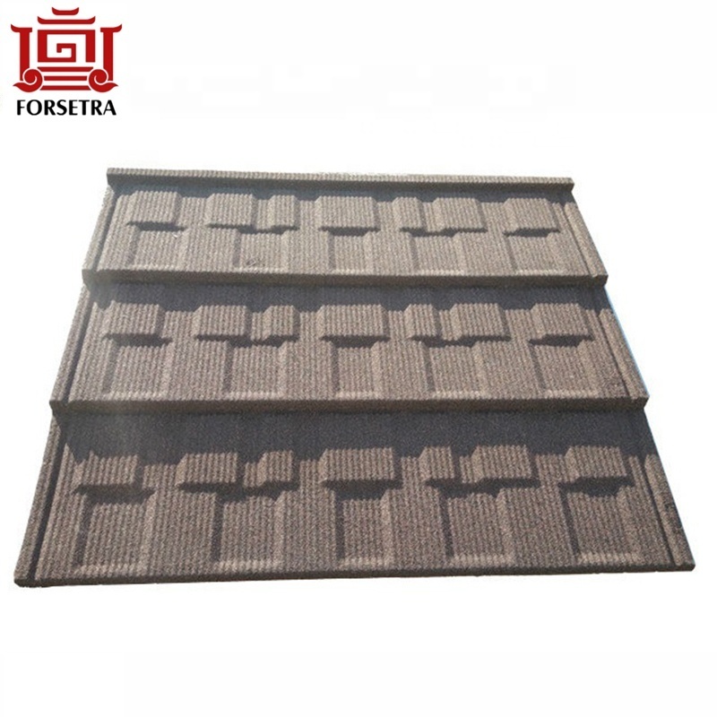 Wholesale Forsetra Roof Natural Color Stone Chip Coated Steel/metal Roof Tile factory in Ghana