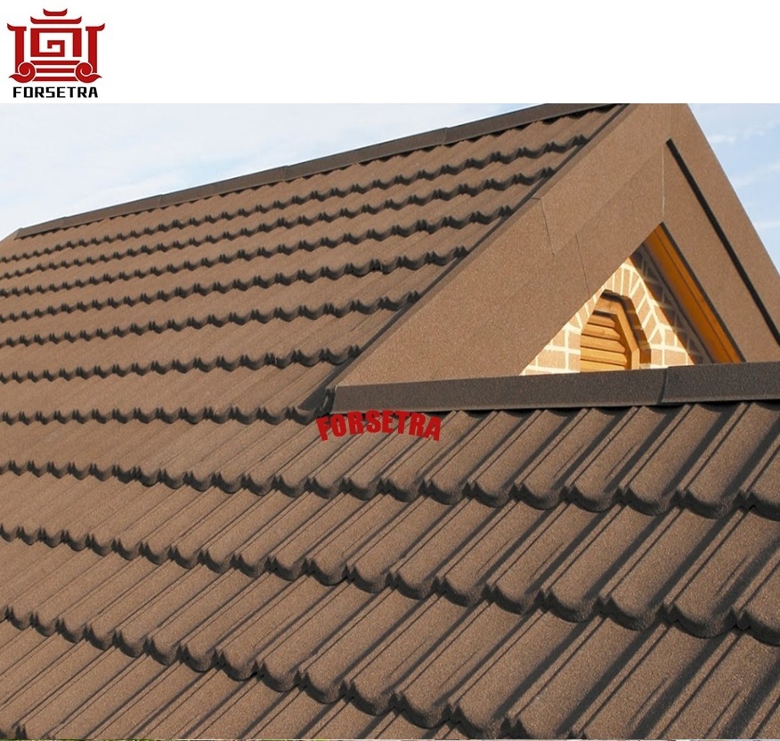 2019 Hot Sale Hangzhou Factory price uganda stone chip coated metal roof tile In Accra