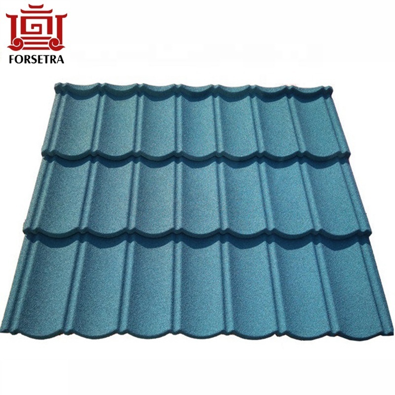 Wholesale Forsetra Roof Natural Color Stone Chip Coated Steel/metal Roof Tile factory in Ghana