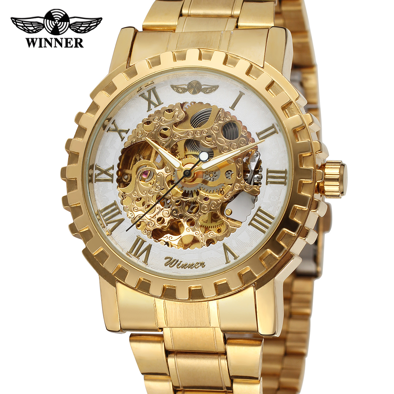 Erkek Saat 2024 T-WINNER Automatic Mens Custom Logo Watches Skeleton Dragon Wristwatches relojes hombre