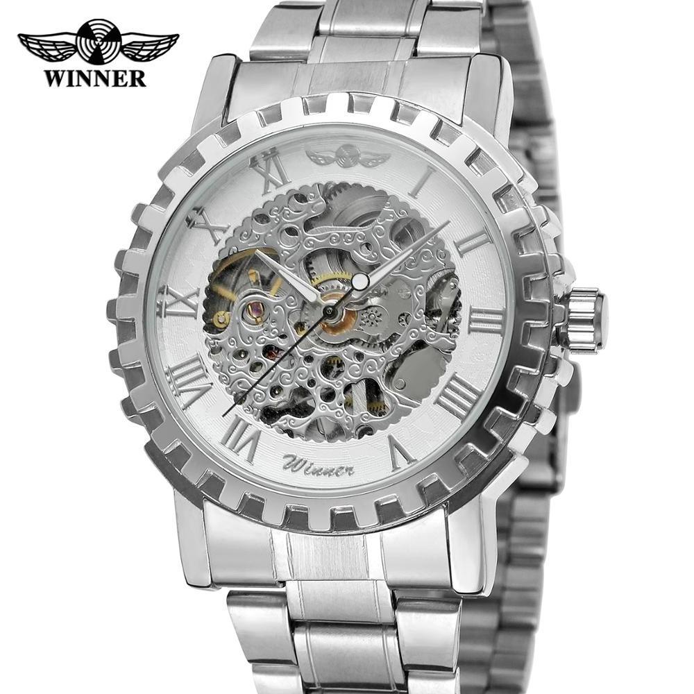 Erkek Saat 2024 T-WINNER Automatic Mens Custom Logo Watches Skeleton Dragon Wristwatches relojes hombre