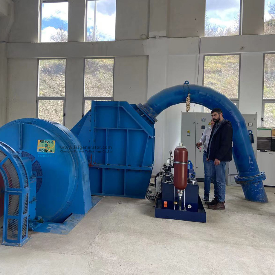 Smart High Quality Whirlpool Vertical Hydro Turbine 100kW 120kW 500kW Hydro Turbine Generator For Sale