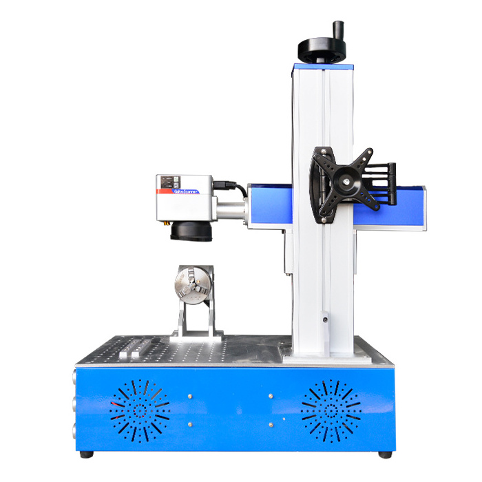 17% discount! 20w 30w 50w Fiber Laser Marker/ Engraver/ Laser Marking/engraving Machine For Metal/watches/stainless Steel rotary