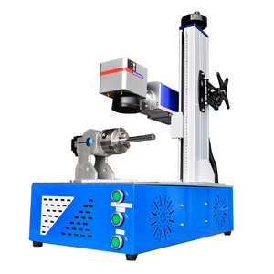 17% discount! 20w 30w 50w Fiber Laser Marker/ Engraver/ Laser Marking/engraving Machine For Metal/watches/stainless Steel rotary